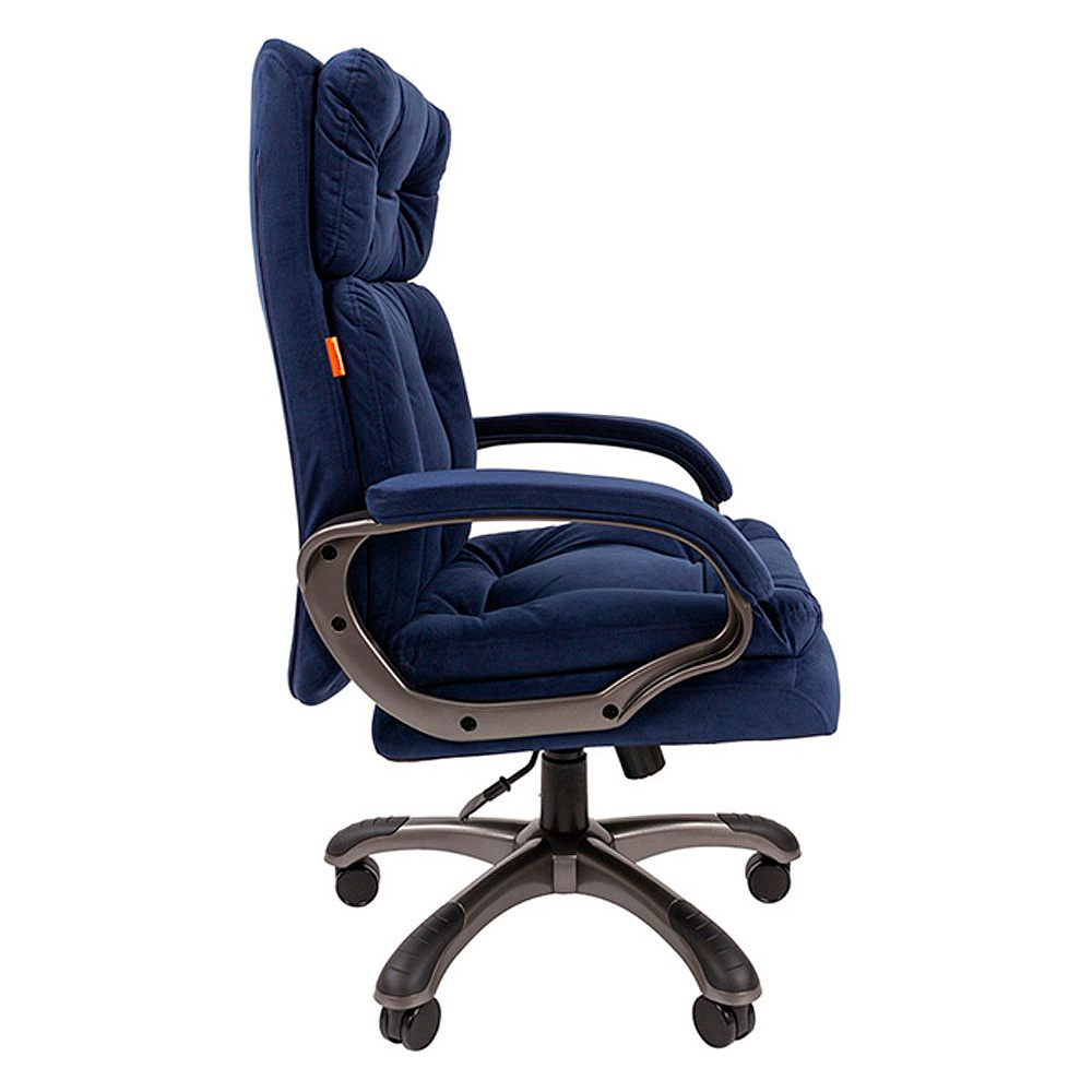 Кресло для руководителя "Chairman 442", ткань, пластик, синий - 3