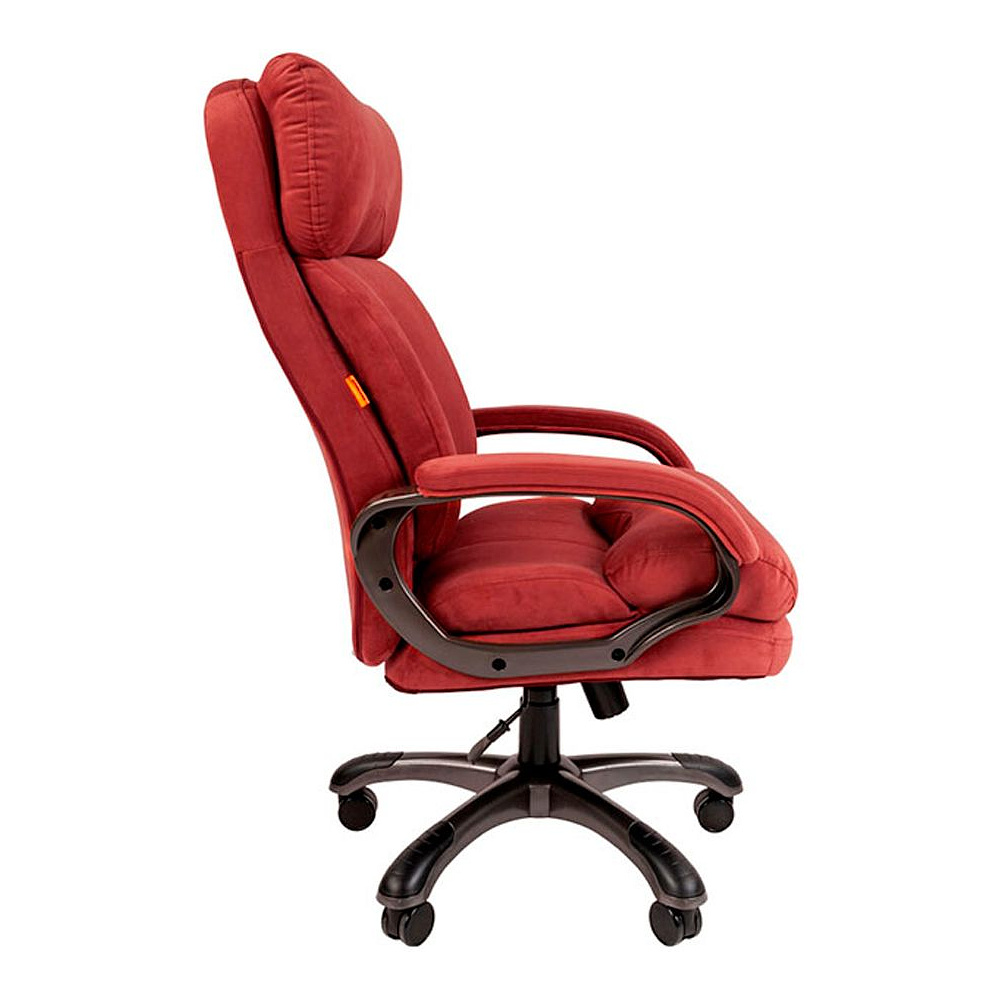 Кресло для руководителя "Chairman Home 505", велюр , пластик, коралл - 3