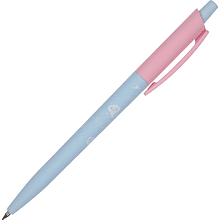 Ручка шариковая автоматическая "HappyClick. Зефирные животные. Панды", 0.5 мм, розовый, голубой, стерж. синий