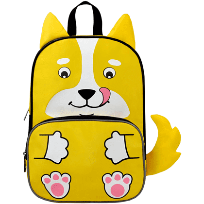 Рюкзак школьный "Корги", желтый