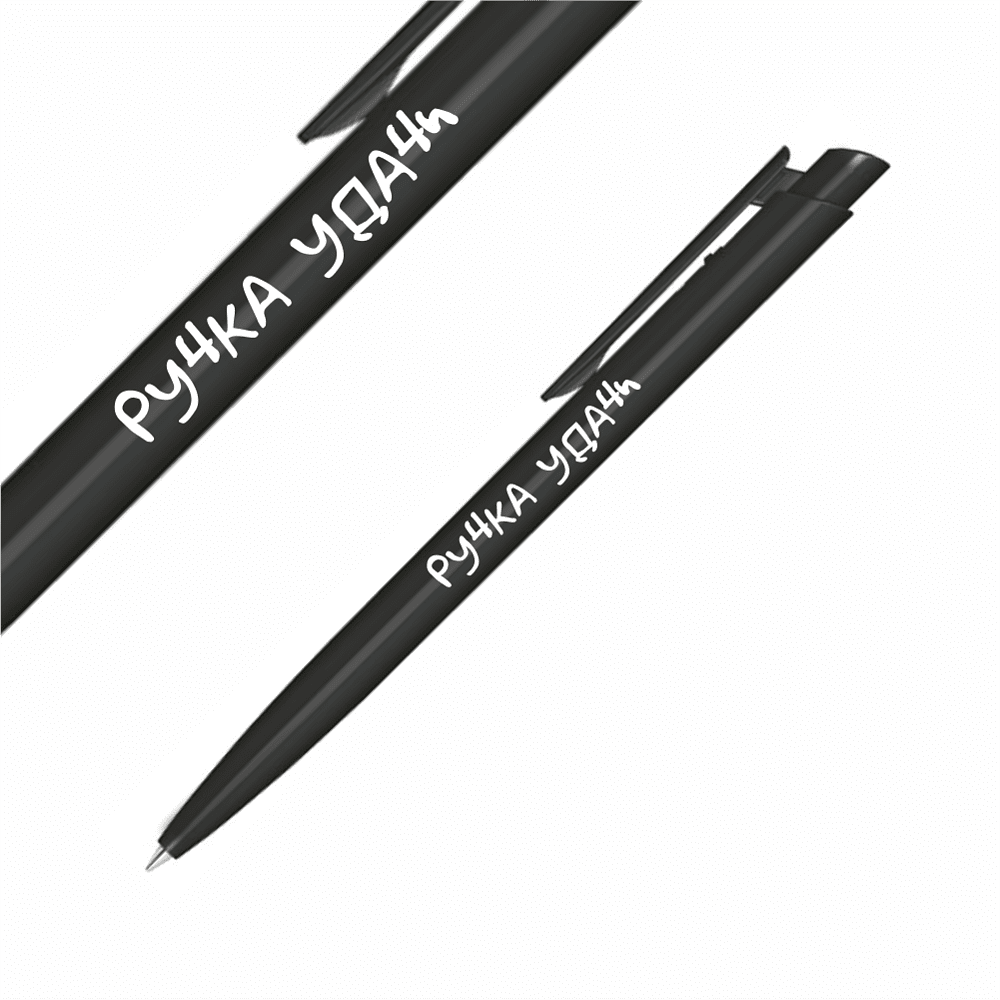 Набор ручек шариковых автоматических "Dart Polished. Запасная ручка", 1.0 мм, черный, стерж. синий, 5 шт - 2