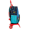 Рюкзак "Outer space" на колесиках, телескопическая ручка, разноцветный - 3