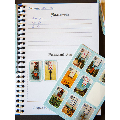 Дневник "Оракул Ленорман + 4 комплекта по 36 карт-наклеек в виде карт Ленорман" - 5