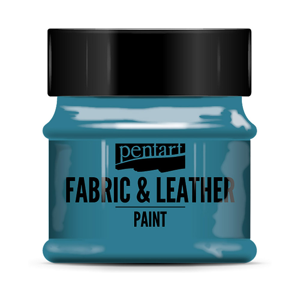 Краска для текстиля "Pentart Fabric & Leather paint", 50 мл, бирюзовый