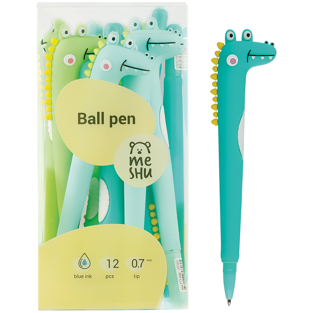 Ручка шариковая "Alligators", 0,7 мм, ассорти, стерж. синий - 7
