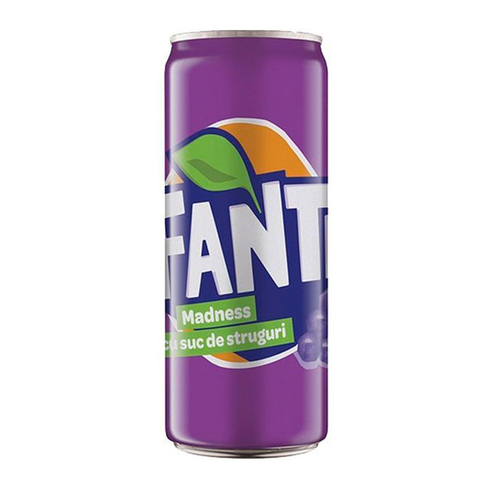 Напиток "Fanta", вкус винограда, 0.33 л