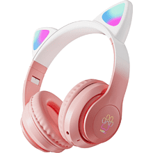 Наушники  беспроводные Miru "CAT EP-W10", Bluetooth, розовый 
