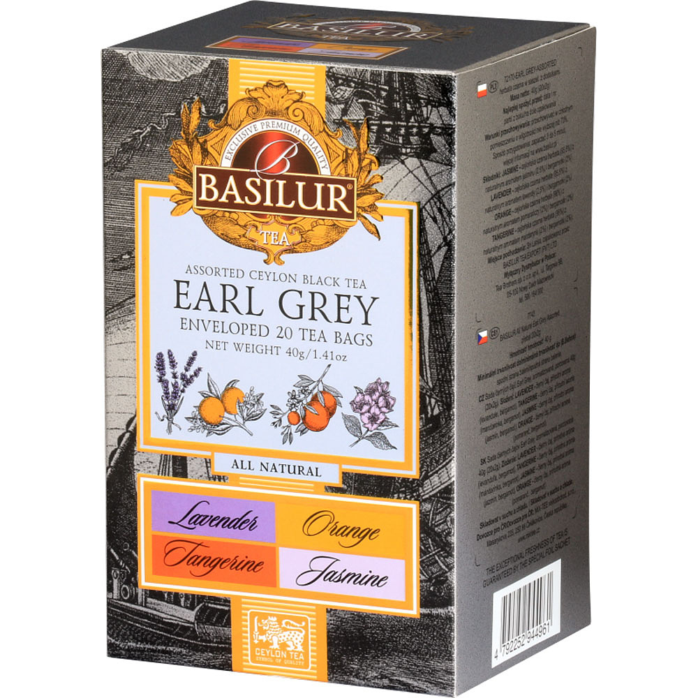 Чай Basilur "Earl Grey", 20 пакетиковx2 гр, ассорти - 2