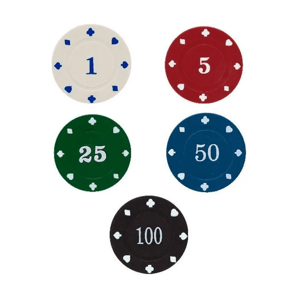 Игра настольная "Покер. Набор из 500 фишек для покера с номиналом в алюминиевом кейсе" - 2