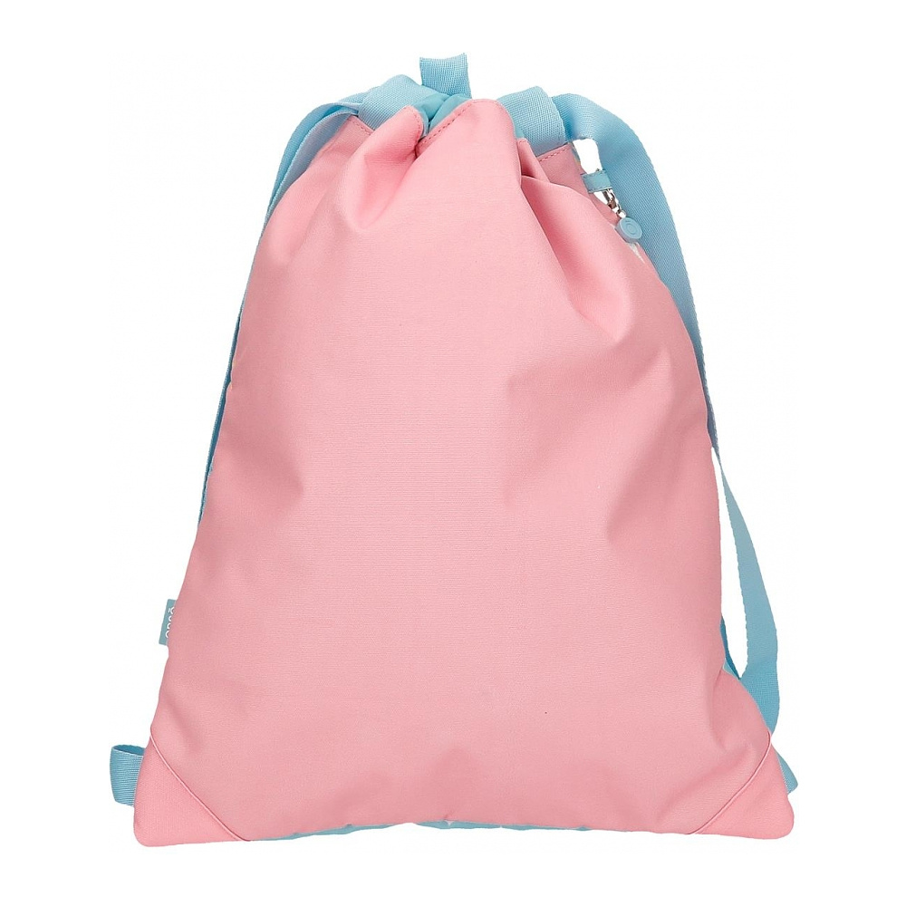 Мешок для обуви Enso "Keep the oceans clean", 46x35 см, полиэстер, голубой, розовый - 4