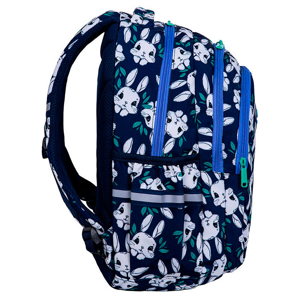 Рюкзак школьный CoolPack "Bunnyland", темно-синий, белый - 3