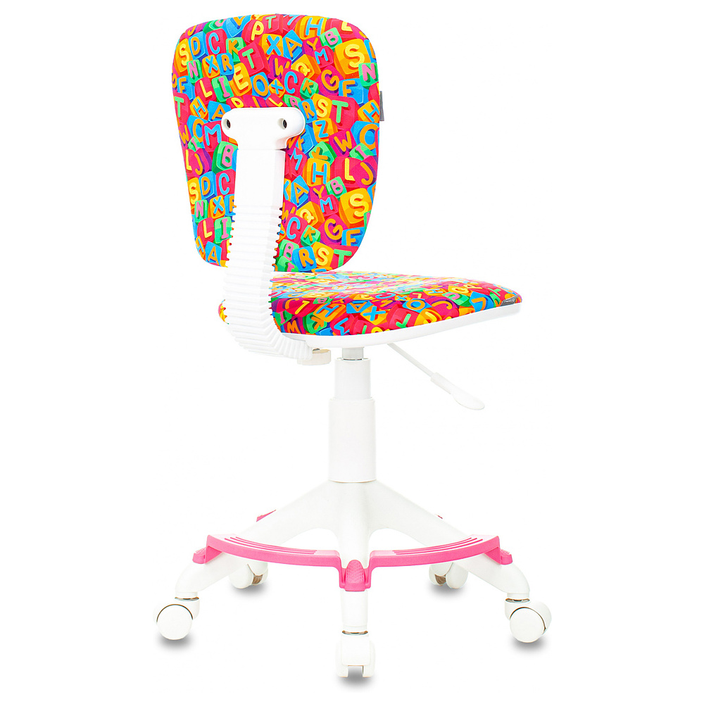 Кресло детское "Бюрократ CH-W204/F", пластик, разноцветный алфавит - 4