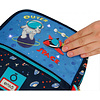 Рюкзак "Outer space" на колесиках, телескопическая ручка, разноцветный - 5