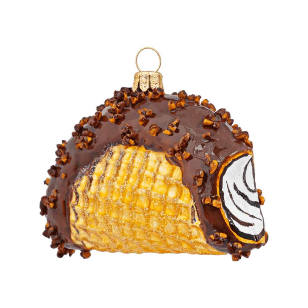 Украшение елочное "Chaco Taco", коричневый, золотой