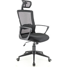 Кресло для руководителя Everprof "EP 911", сетчатая ткань, пластик, черный