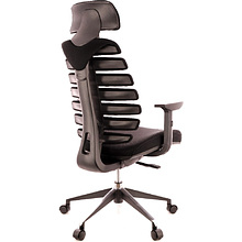 Кресло для руководителя EVERPROF "Ergo", ткань, алюминий, черный