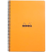 Блокнот "Rhodia", А4+, 160 страниц, в линейку, оранжевый