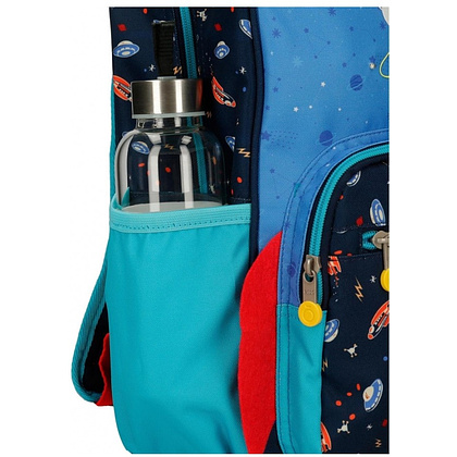 Рюкзак "Outer space" на колесиках, телескопическая ручка, разноцветный - 4