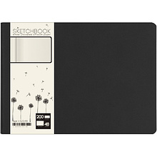 Скетчбук "Sketch&Art. Horizont", 25x17.9 см, 200 г/м2, 48 листов, черный