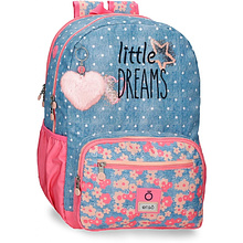 Рюкзак школьный Enso "Little dreams" L, голубой, розовый
