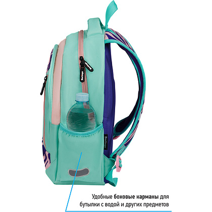 Рюкзак школьный "Animal pattern mint", разноцветный - 4