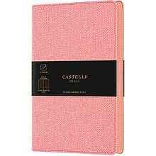 Блокнот Castelli Milano "Harris Petal Rose", A5, 96 листов, линейка, розовый