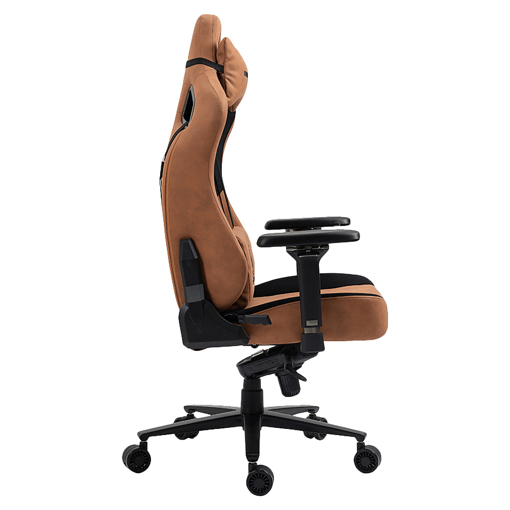 Кресло игровое Evolution Project A Fabric, искусственная замша, металл, коричневый - 3