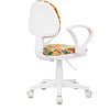 Кресло детское Бюрократ KD-3/WH/ARM, ткань, пластик, оранжевый бэнг - 2