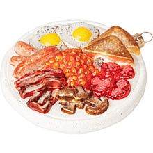 Украшение елочное "English Breakfast", ассорти