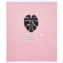 Тетрадь "Abstract", А5, 96 листов, линейка, розовый