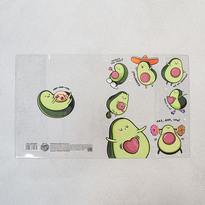 Обложка для тетрадей "Ай эм авокадо", А5, зеленый - 5