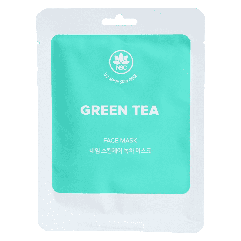 Маска для лица тканевая "NAME SKIN CARE", 22 г, зеленый чай