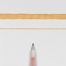 Ручка гелевая "Gelly Roll Stardust", 0.5 мм, прозрачный, стерж. бронзовый