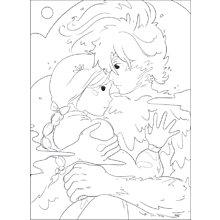 Раскраска "Вселенные Хаяо Миядзаки. Раскраска по мотивам любимых аниме", Феслер К. 