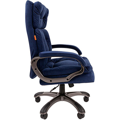 Кресло для руководителя "Chairman 442", ткань, пластик, синий - 3